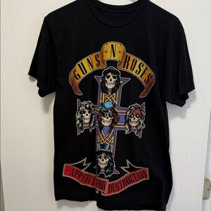 Guns N' Roses Appetite For Destruction Graphic T-Shirt Unisex Size Medium